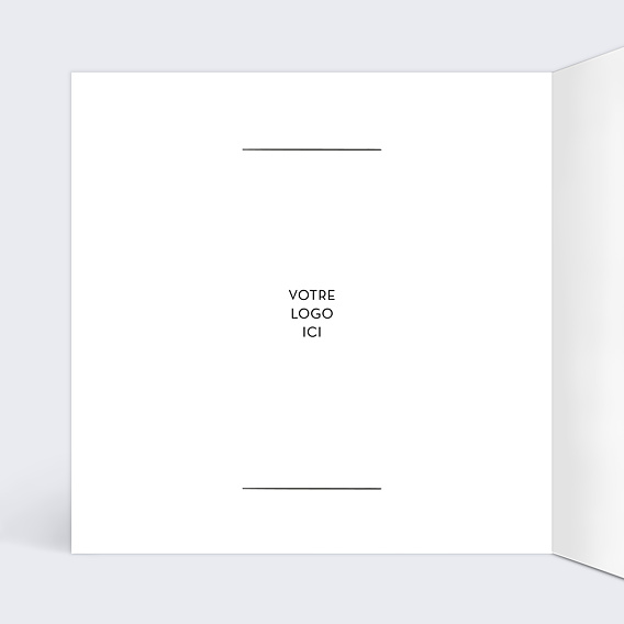 Carte de Voeux Entreprise Dorure Couronne Slogan