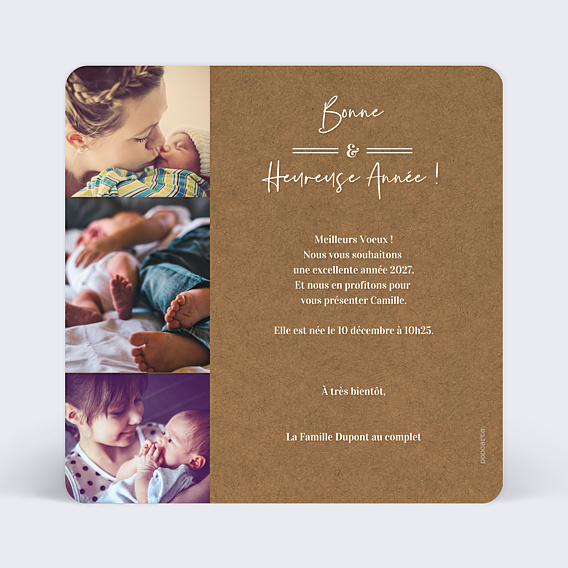 Carte de Voeux Particuliers Boheme