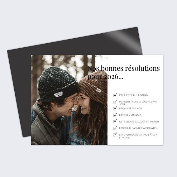 Carte de voeux Resolutions