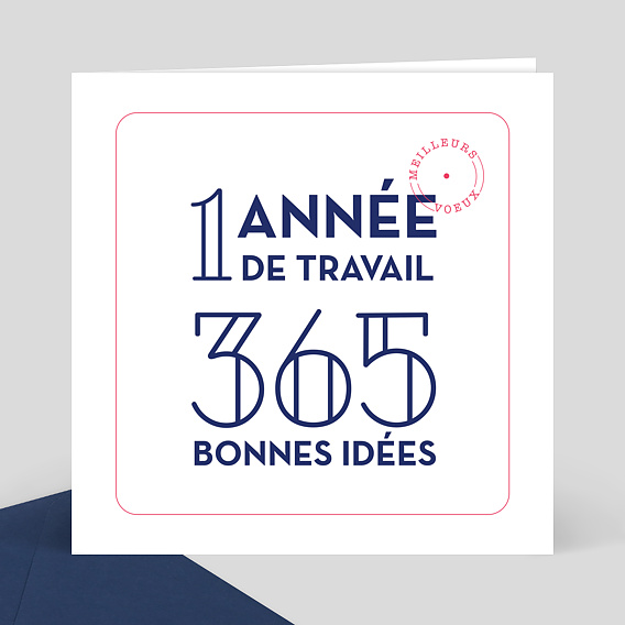 Carte de Voeux Entreprise Tampon