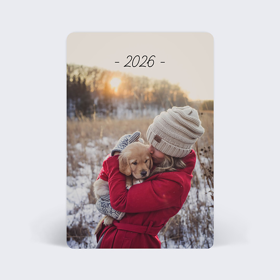 Carte de Voeux Particuliers Tirets Année