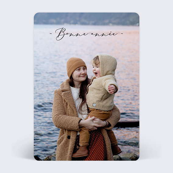 Carte de Voeux Particuliers Tirets Bonne Année