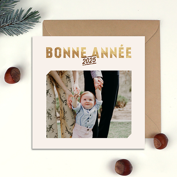 Carte de voeux Typo graphique