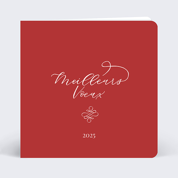 Carte de voeux Typographie classique