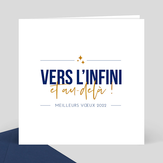 Carte De Voeux Entreprise Vers L Infini Popcarte