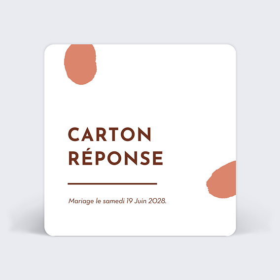 Carton réponse mariage Aurora