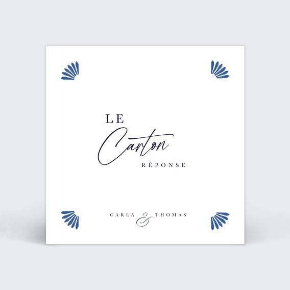 Carton réponse mariage Azulejos