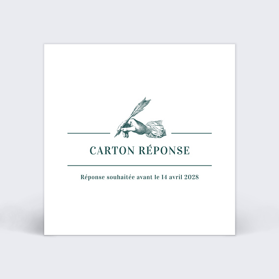 Carton réponse mariage Badinage
