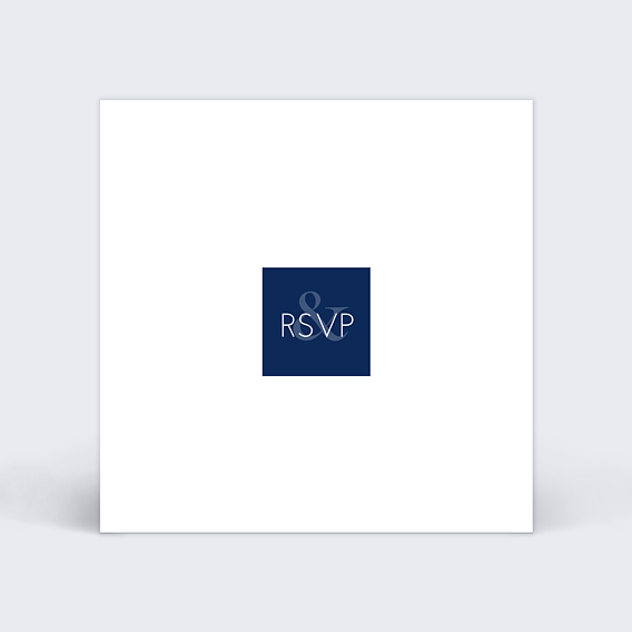 Carte Réponse de Mariage Chic