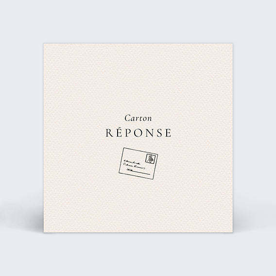 Carton réponse mariage Domaine