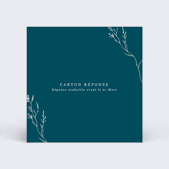 Carton réponse mariage Idylle