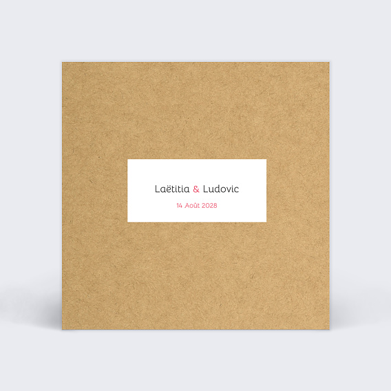 Carton réponse mariage Lune de Miel