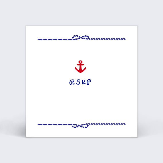 Carton réponse mariage Mer