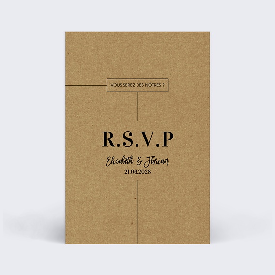 Carton réponse mariage Modernkraft