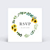 Carton réponse mariage Tournesol