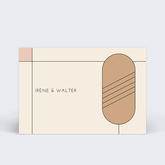 Carton réponse mariage Mister M Walter Recto