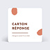 Carton réponse mariage Aurora