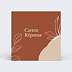Carton réponse mariage Boho