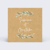 Carton réponse mariage Lauriers Simple