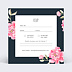 Carton réponse mariage RSVP Dark Peony