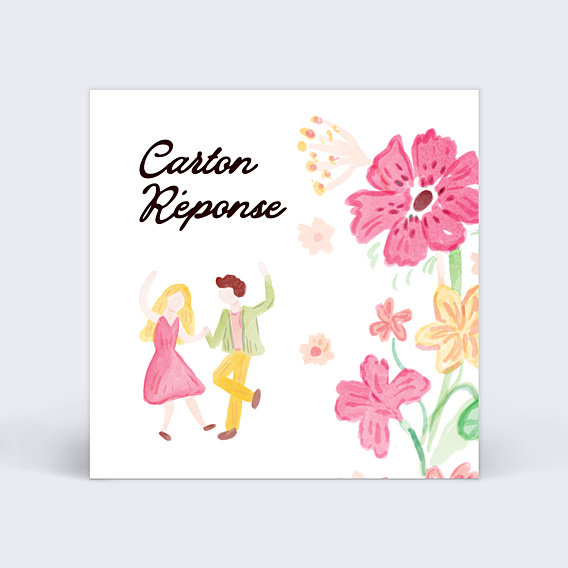 Carton Réponse Mariage Jardin botanique
