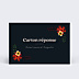 Carton Réponse Mariage Anémone