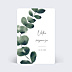 Carton Réponse Mariage Branche d'Eucalyptus