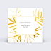 Carton Réponse Mariage Feuilles d'Or
