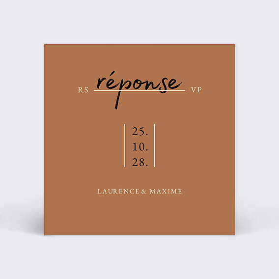 Carton Réponse Mariage Booklover