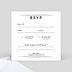 Carton réponse mariage Timeline Calligraphie Verso
