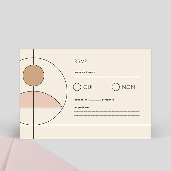 Carton réponse mariage Mister M Walter Verso