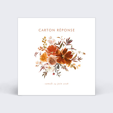 Carton Rponse Mariage Bouquet Parfume