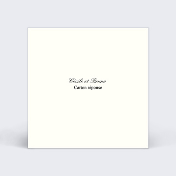 Carton Rponse Mariage Classique Beige