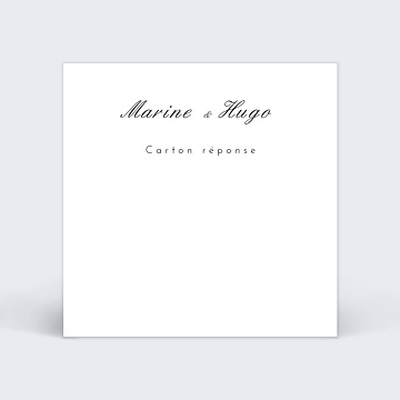 Carton Rponse Mariage Classique