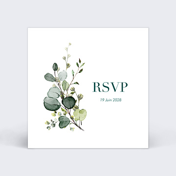 Carton Rponse Mariage Herbarium