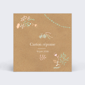 Carton Rponse Mariage Promenade Champtre