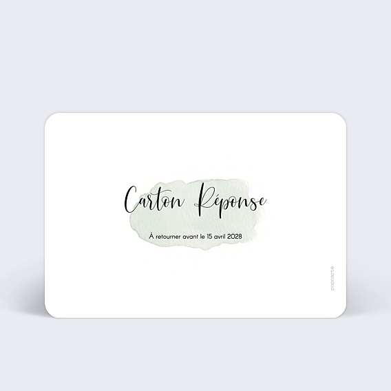 Carton Réponse Mariage Tempo