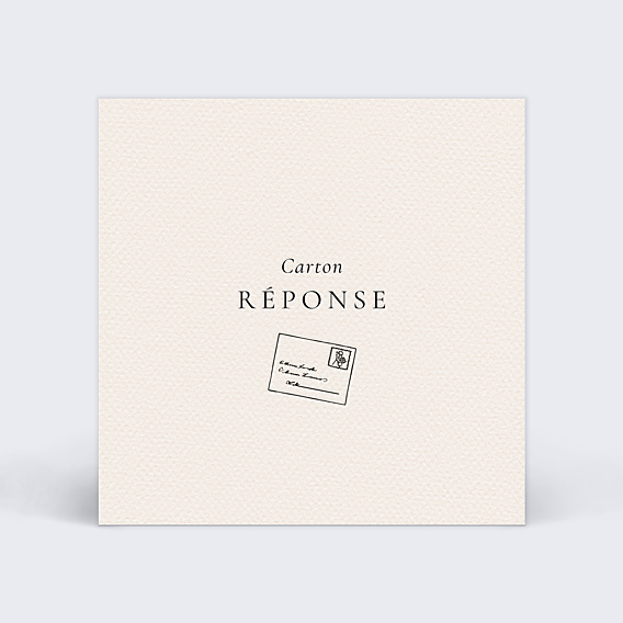 Carton Réponse Mariage Domaine