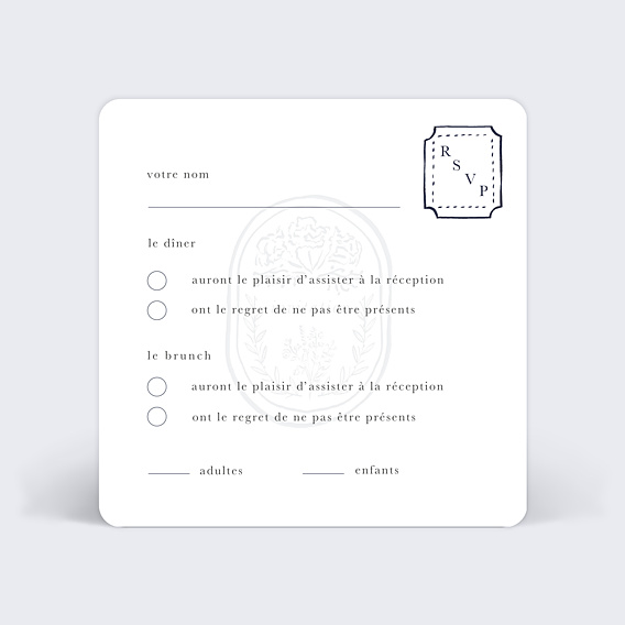 Carton Réponse Mariage Passeport