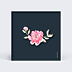Carton Réponse Mariage RSVP Dark Peony