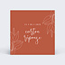 Carton réponse mariage Terracotta Flowers