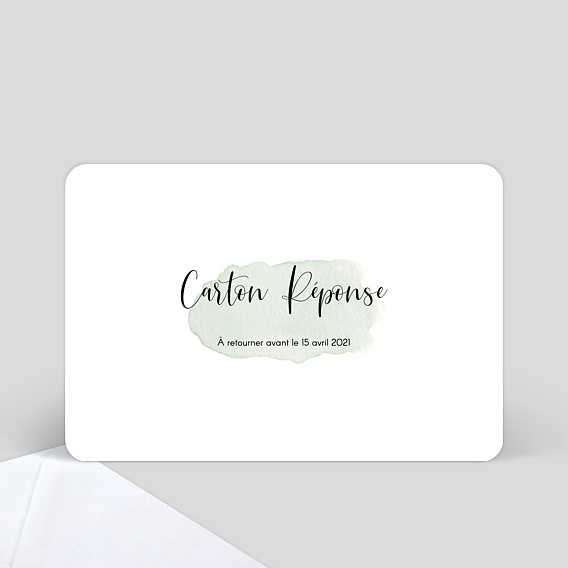 Carton réponse mariage Tempo Verso