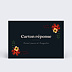 Carton réponse mariage Anémone
