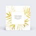 Carton réponse mariage Feuilles d'Or