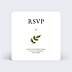 Carton réponse mariage Aquarelle Botanique