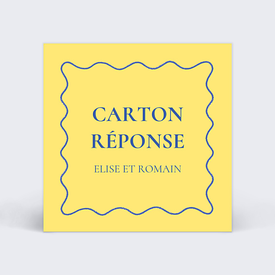 Carton réponse mariage Riviera