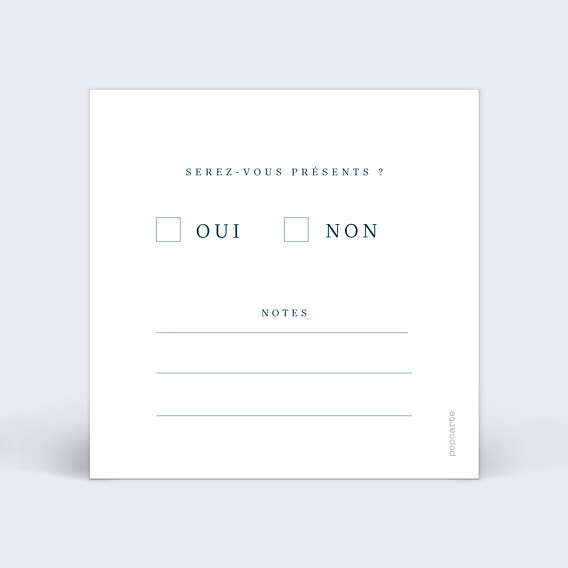 Carton Réponse Mariage Idylle