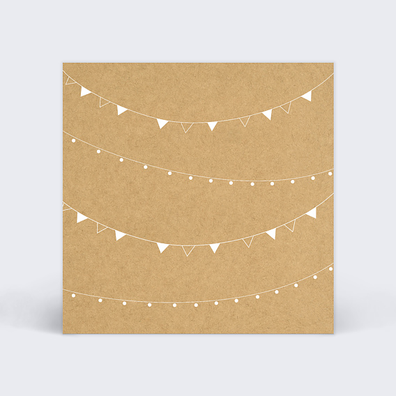 Carton réponse mariage Bucolique Recto