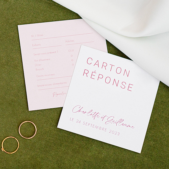 Carton réponse mariage Maison Lemoine X Popcarte - Ivory Après 4