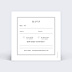 Carton réponse mariage Cadre Double Verso